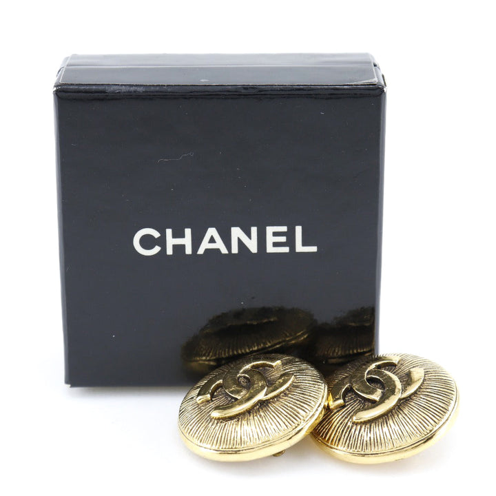 Top Quality Chanel Coco Mark Gold Plated Earrings