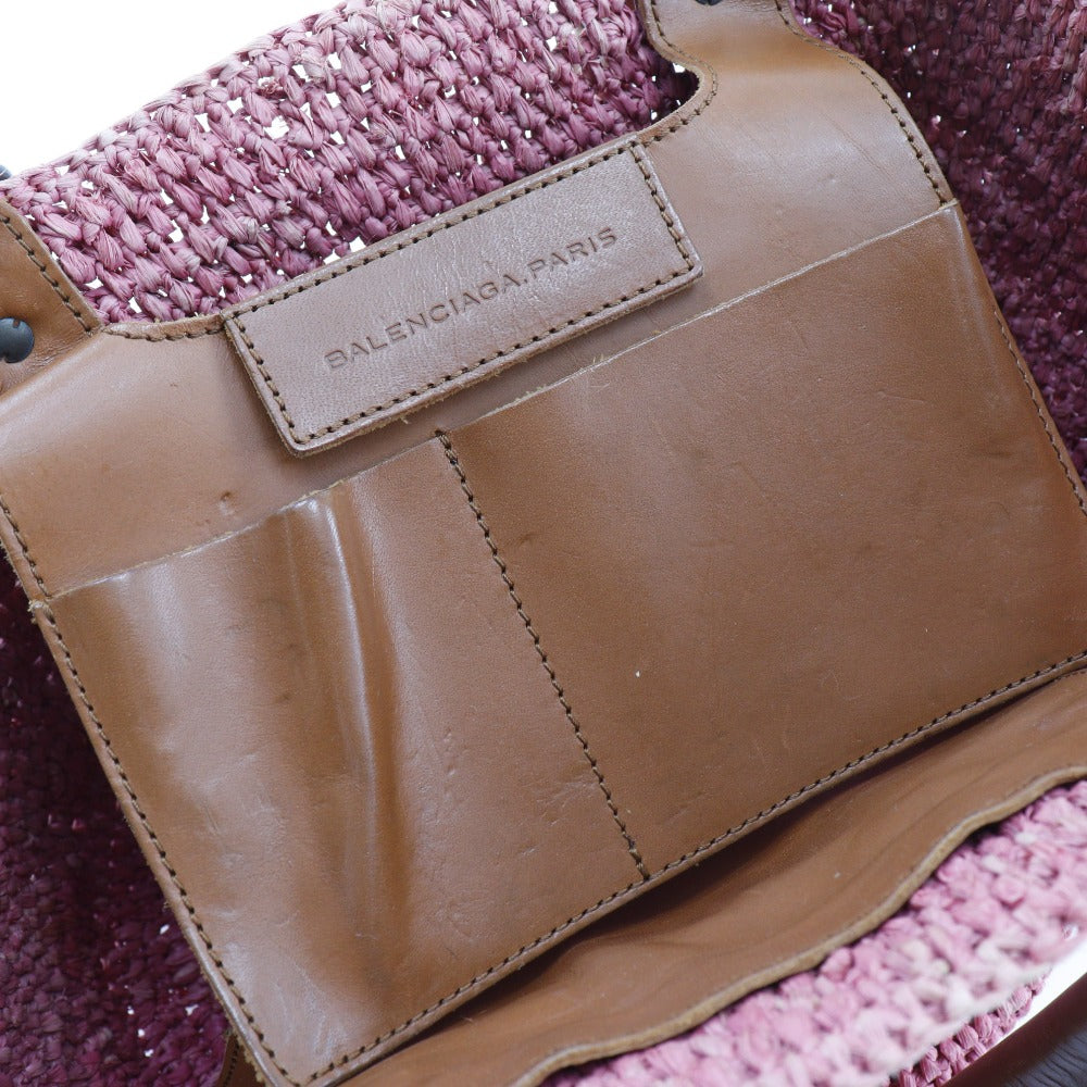Top Quality Balenciaga Straw Basket Tote Bag