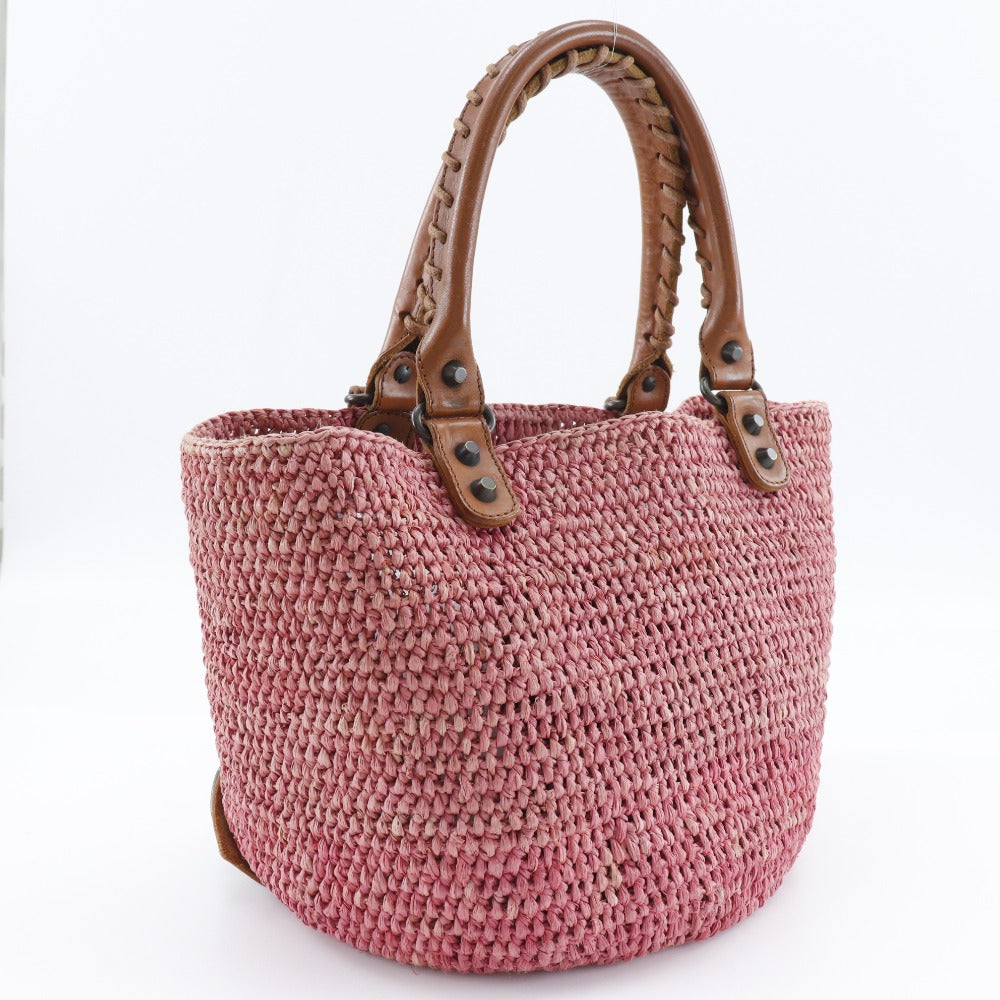 Top Quality Balenciaga Straw Basket Tote Bag