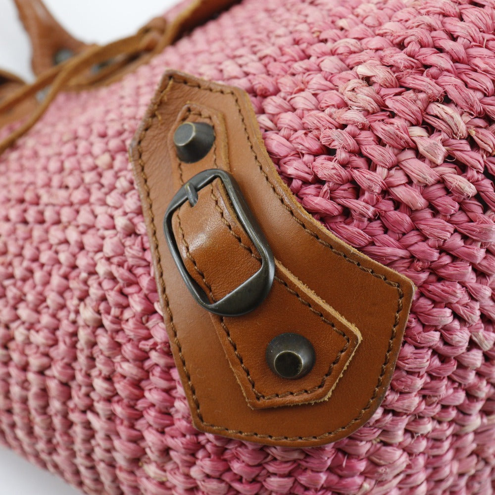 Top Quality Balenciaga Straw Basket Tote Bag