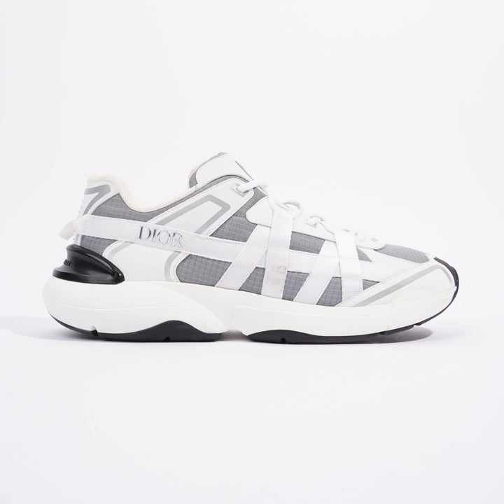 Christian Dior B24 Runtek White / Grey Technical Fabric EU 42.5 UK 8.5