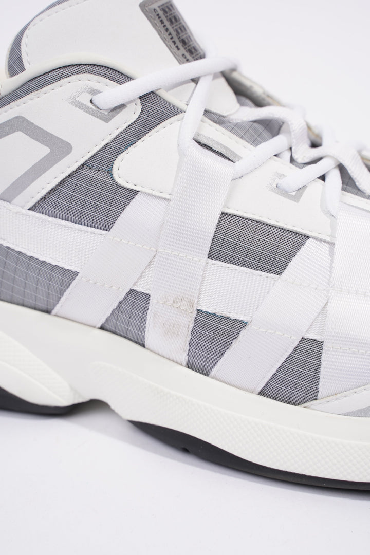 Christian Dior B24 Runtek White / Grey Technical Fabric EU 42.5 UK 8.5