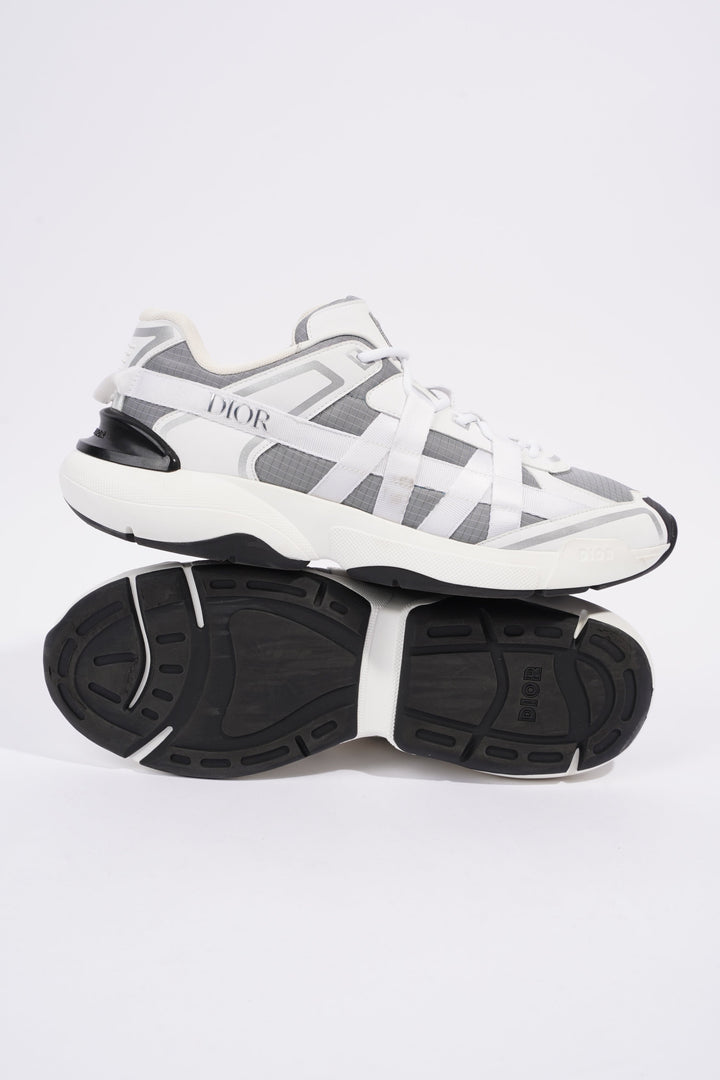 Christian Dior B24 Runtek White / Grey Technical Fabric EU 42.5 UK 8.5