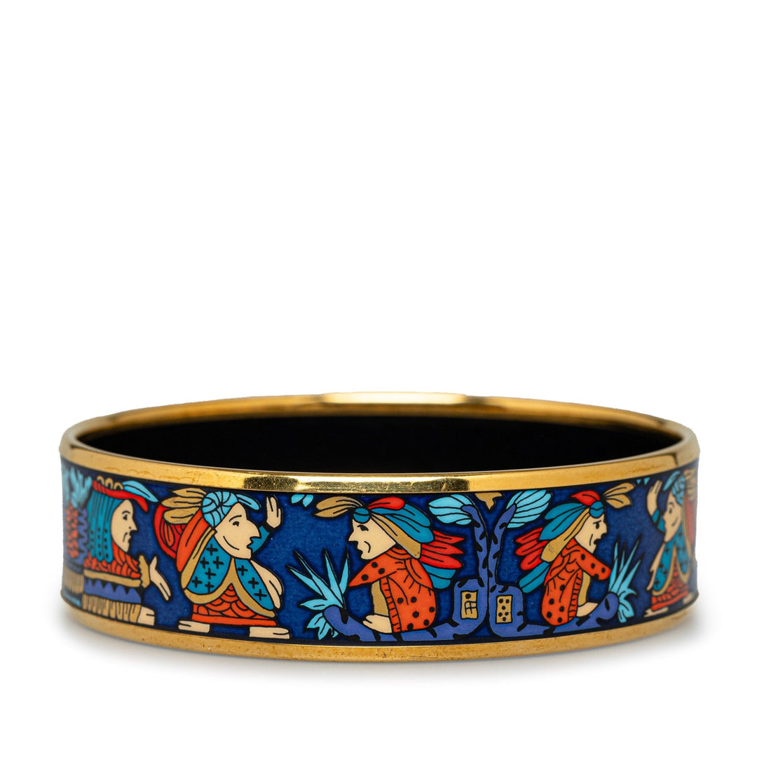 Top quality Hermes Wide Enamel Bangle Costume Bracelet