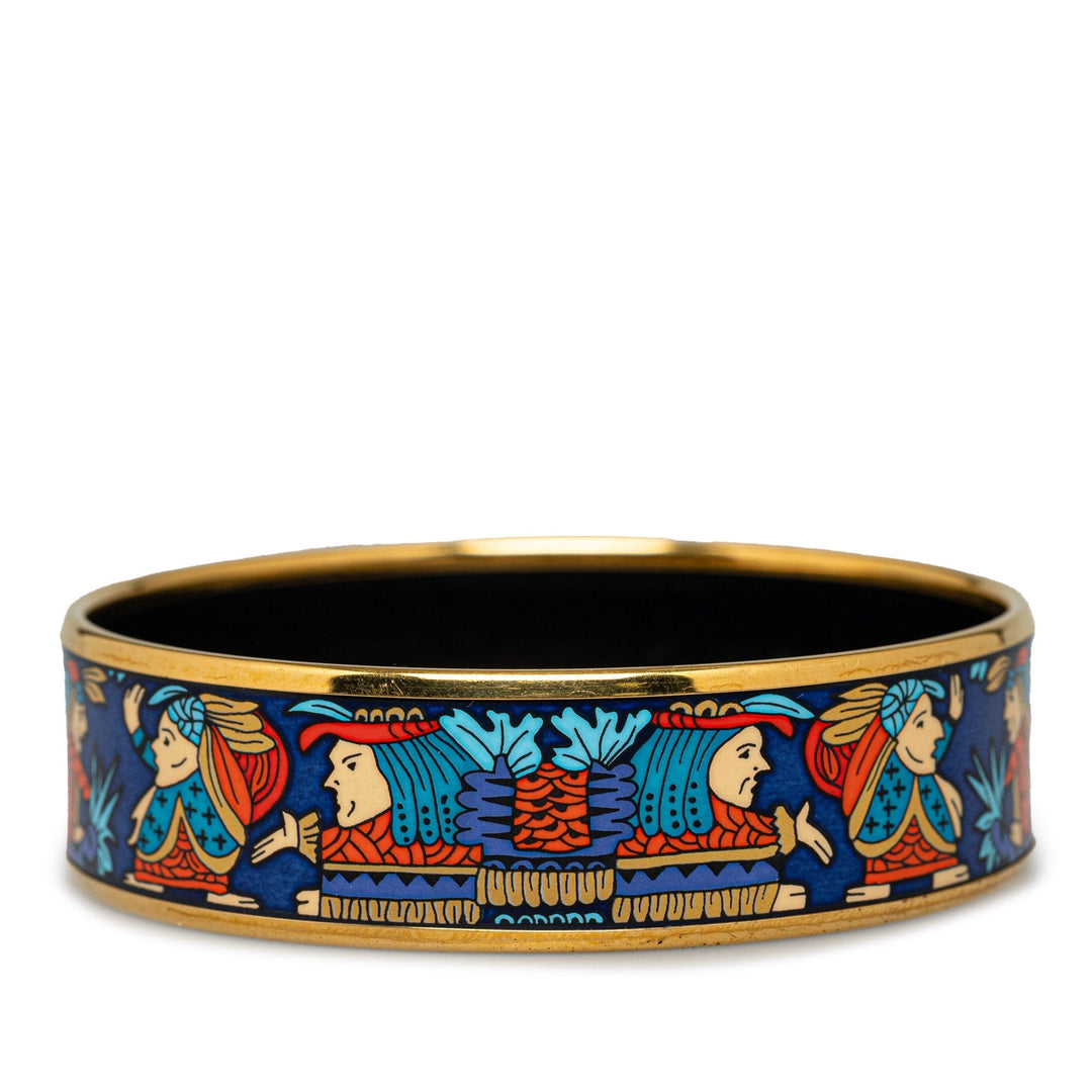 Top quality Hermes Wide Enamel Bangle Costume Bracelet