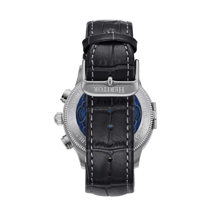 Heritor Automatic Apostle Leather Band Watch w/ Day-Date