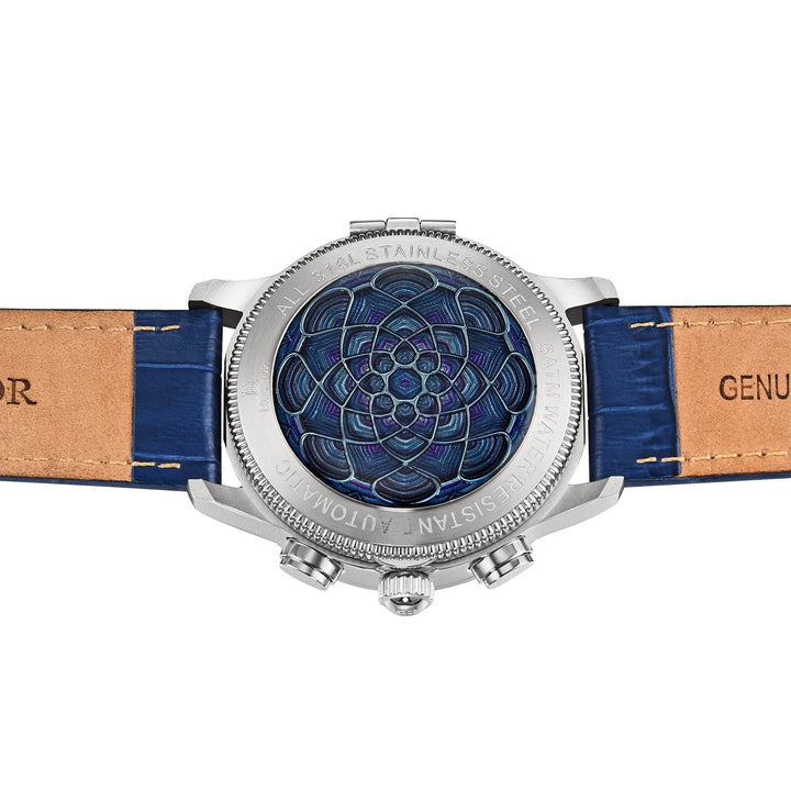 Heritor Automatic Apostle Leather Band Watch w/ Day-Date