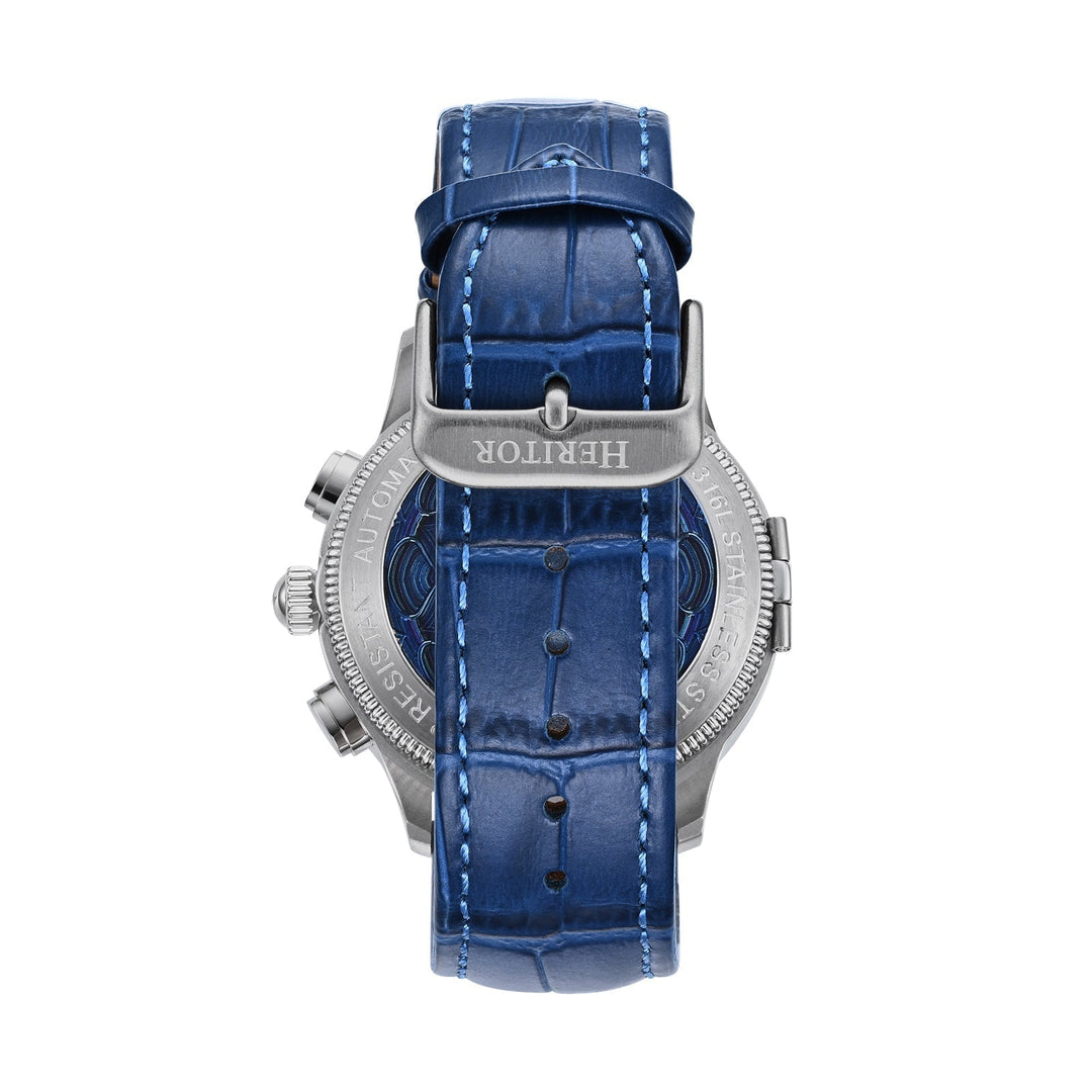 Heritor Automatic Apostle Leather Band Watch w/ Day-Date