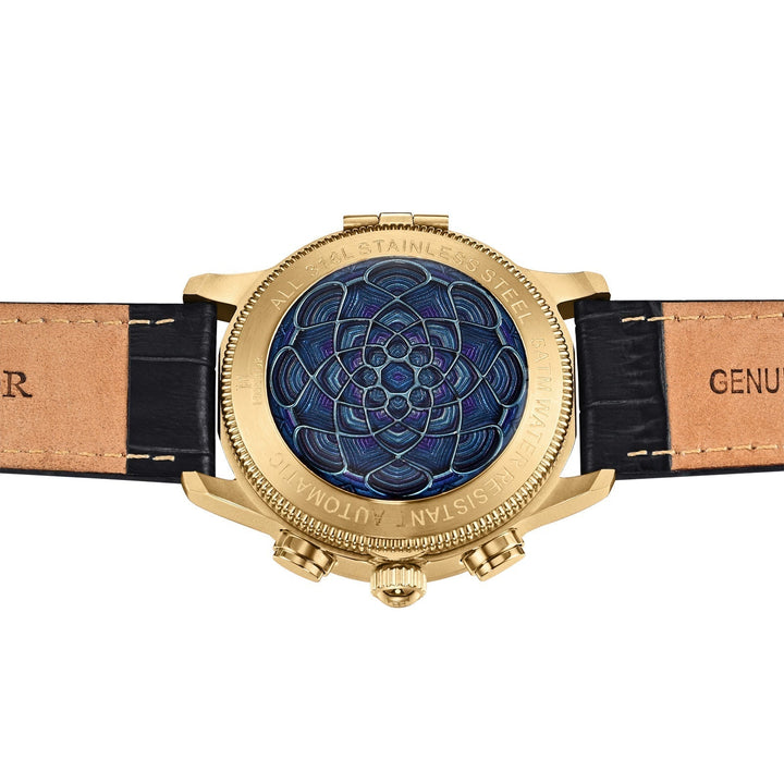 Heritor Automatic Apostle Leather Band Watch w/ Day-Date