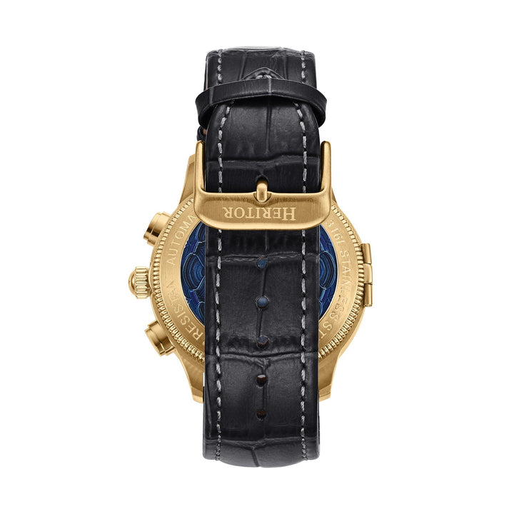 Heritor Automatic Apostle Leather Band Watch w/ Day-Date