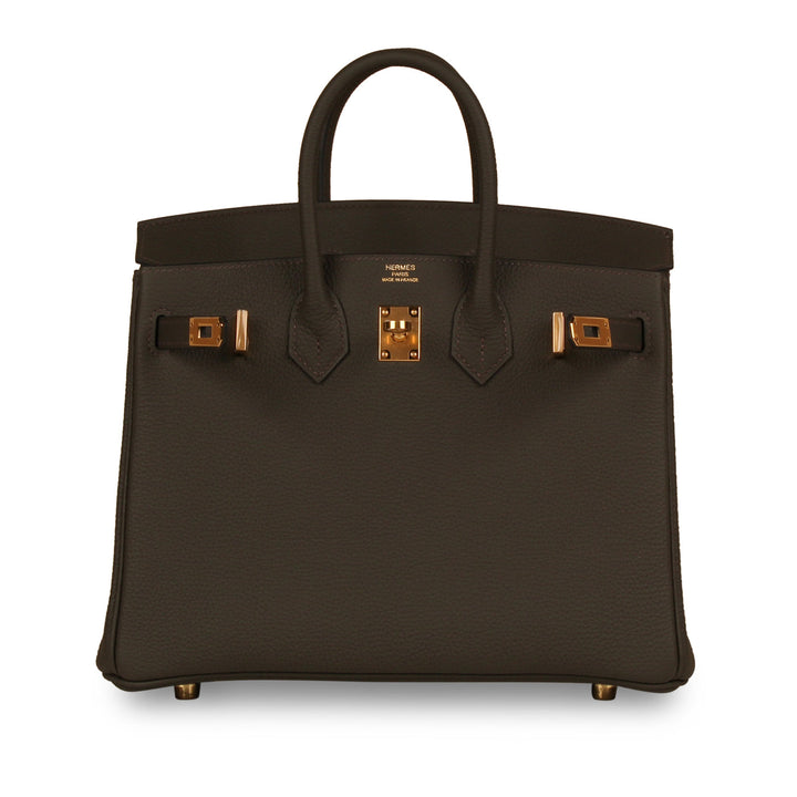 Birkin 25 - Vert De Gris Togo - GHW