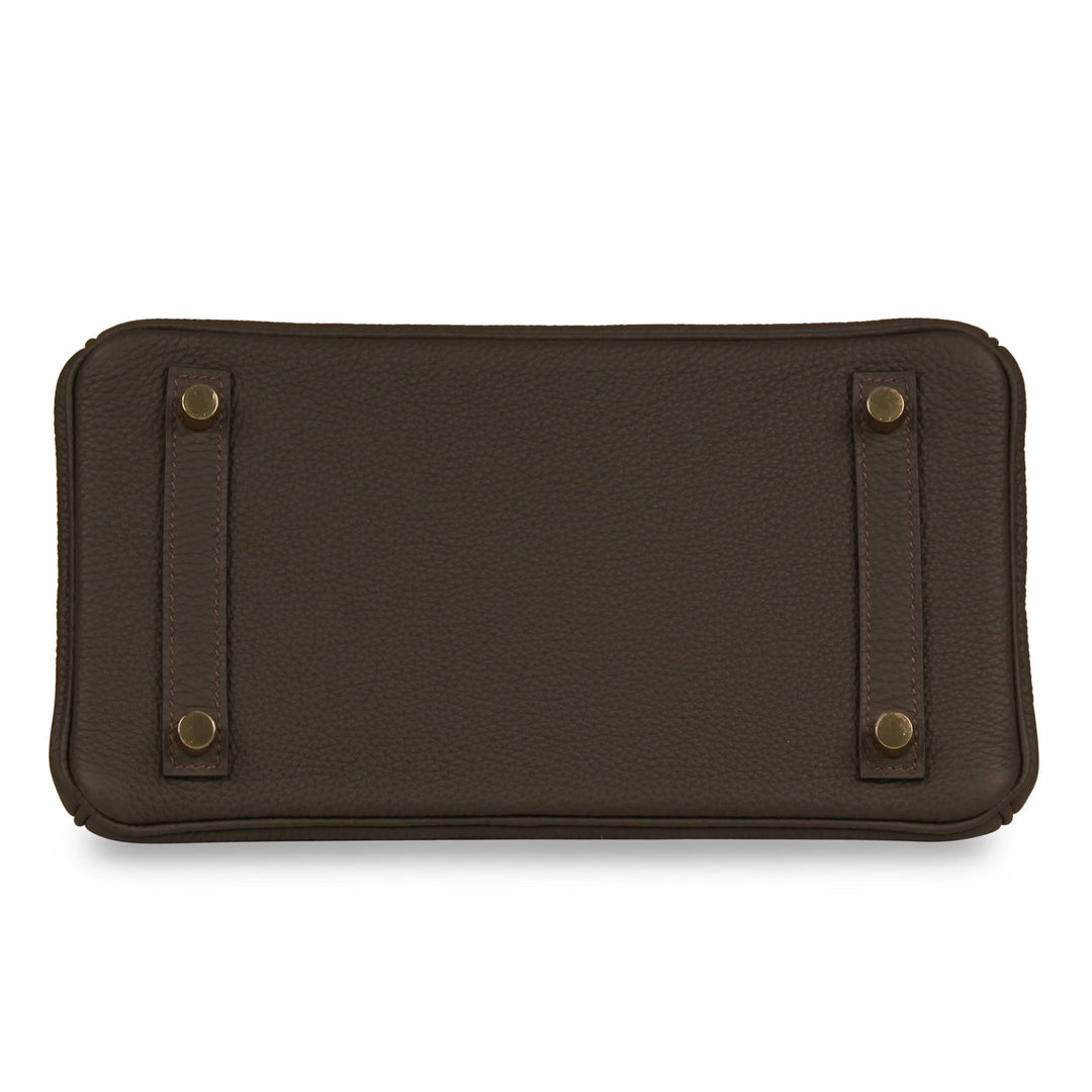Birkin 25 - Vert De Gris Togo - GHW