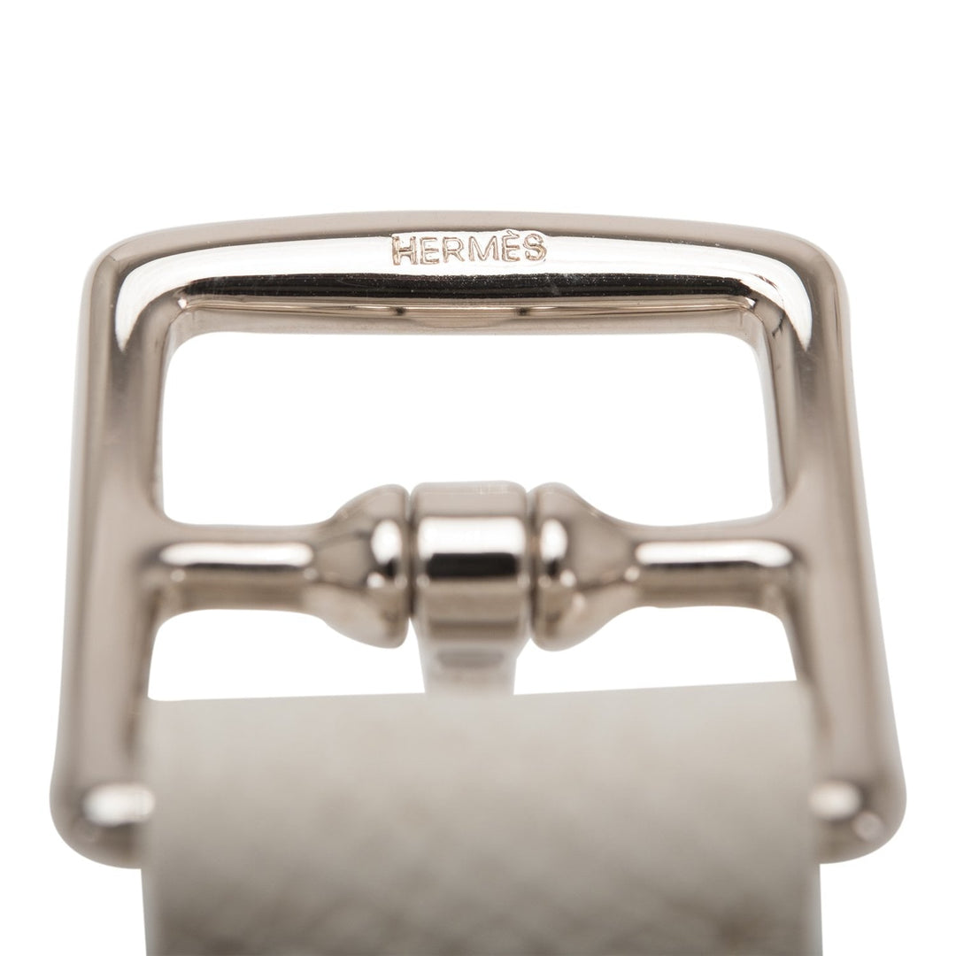 Top quality Hermes White Epsom Leather Double-Wrap Etriviere Bracelet