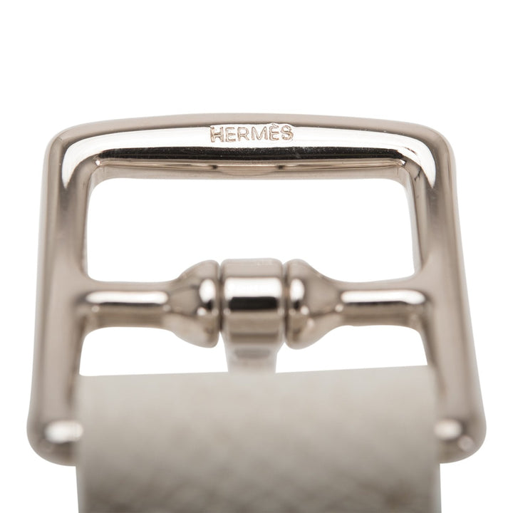 Top quality Hermes White Epsom Leather Double-Wrap Etriviere Bracelet