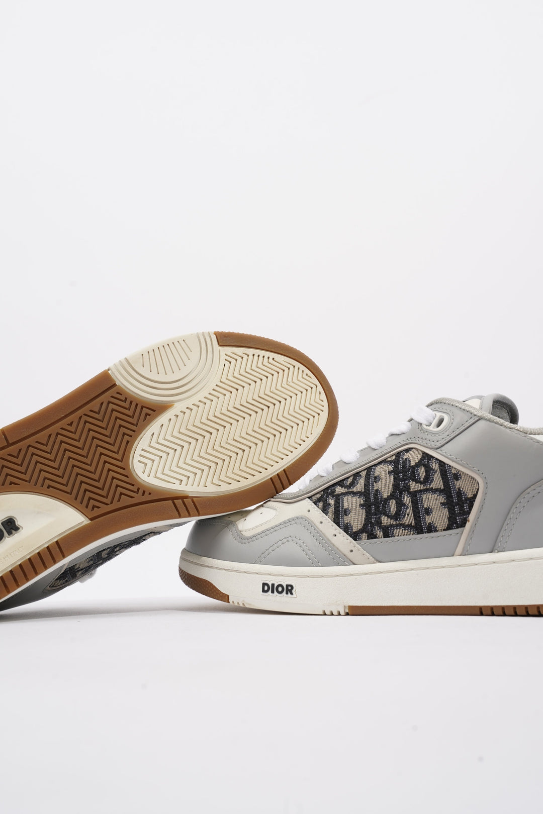 Christian Dior B27 Low-top White / Grey Leather EU 41 UK 7
