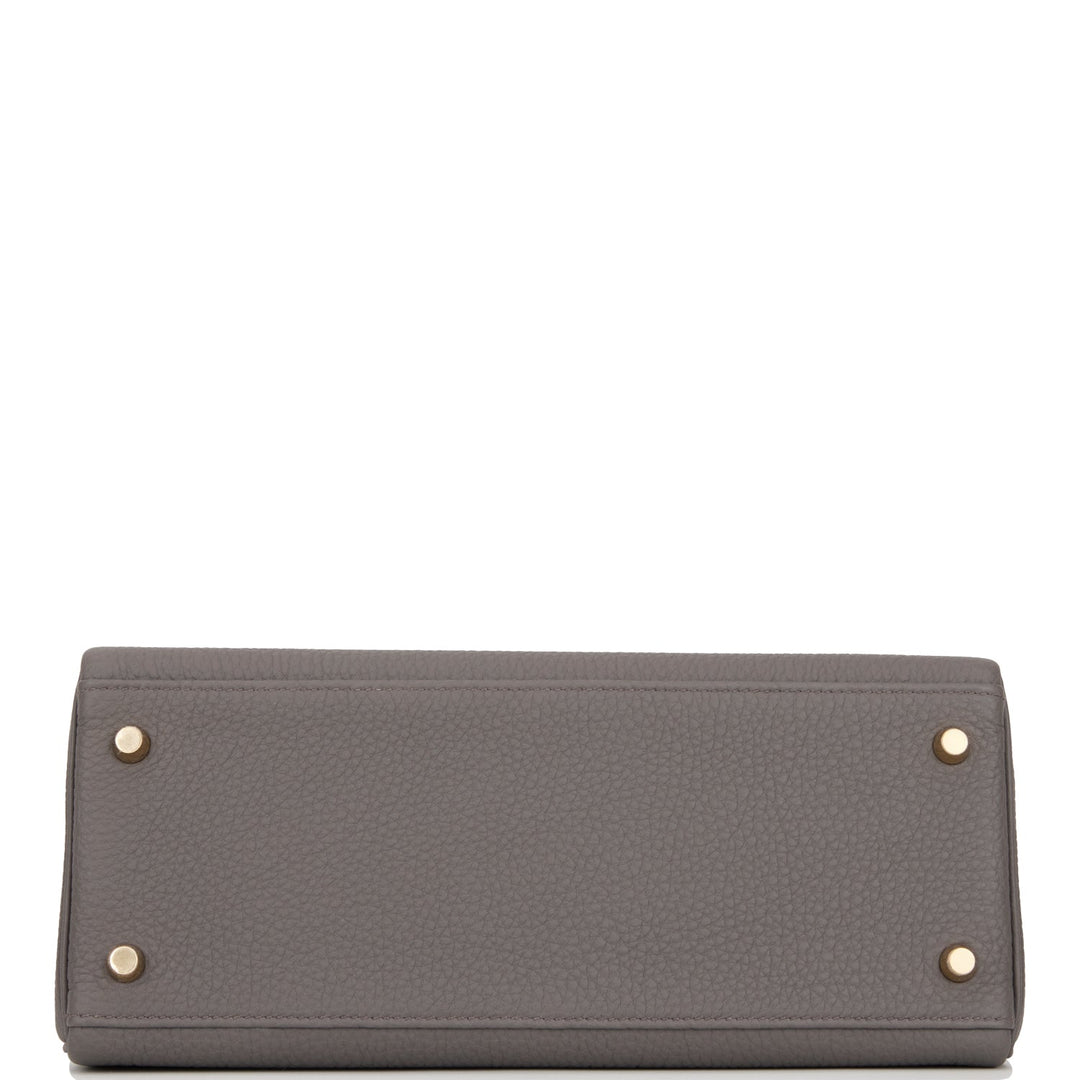 Hermes Kelly 28 Retourne Etain Togo Gold Hardware