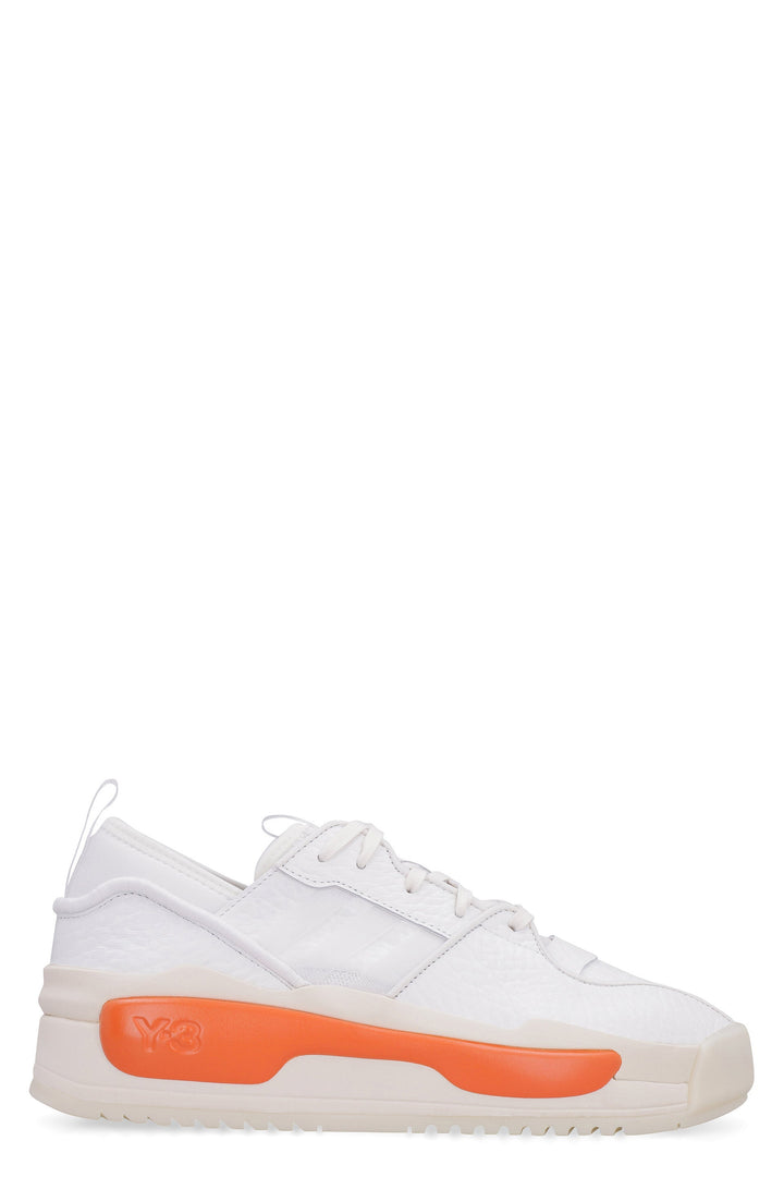 HOKORI III LOGO DETAIL LEATHER SNEAKERS