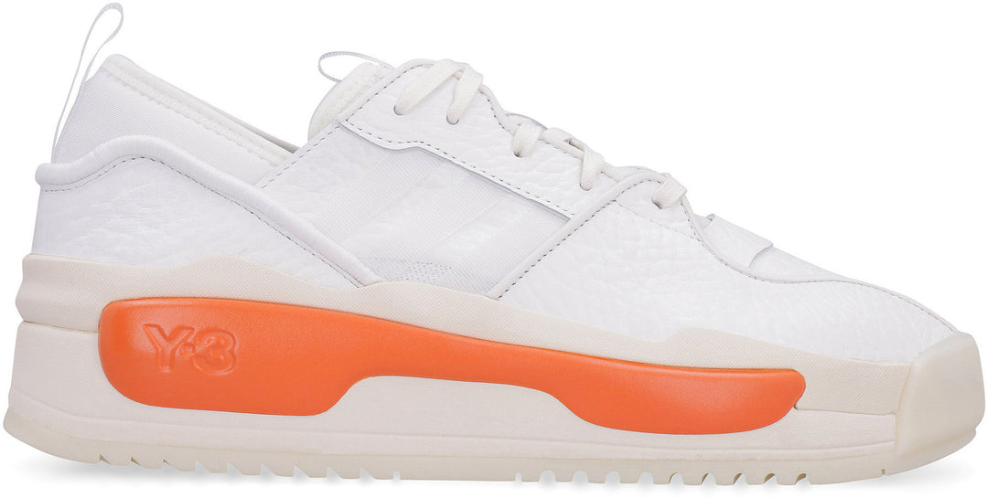 HOKORI III LOGO DETAIL LEATHER SNEAKERS