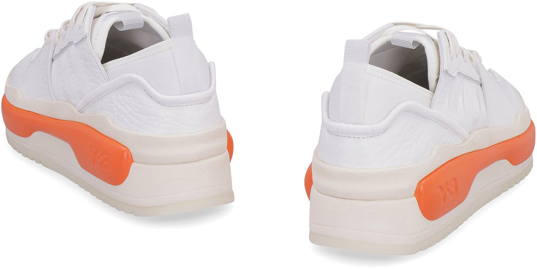 HOKORI III LOGO DETAIL LEATHER SNEAKERS