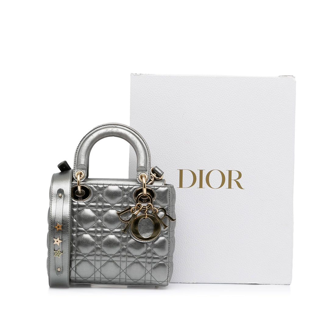 Top quality Dior Lady Top quality Dior My ABCTop quality Dior Silver Cannage Quilted Leather