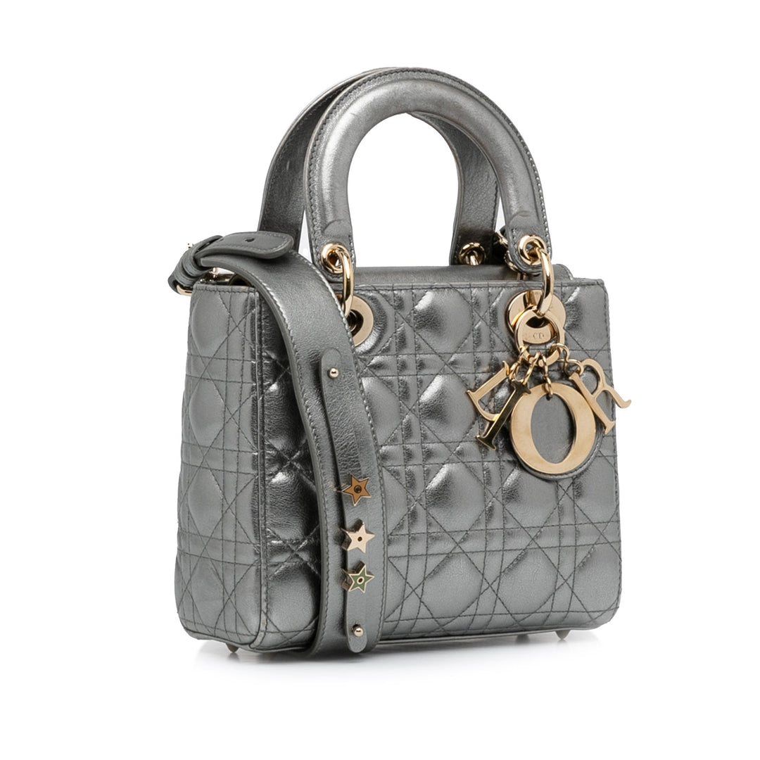 Top quality Dior Lady Top quality Dior My ABCTop quality Dior Silver Cannage Quilted Leather