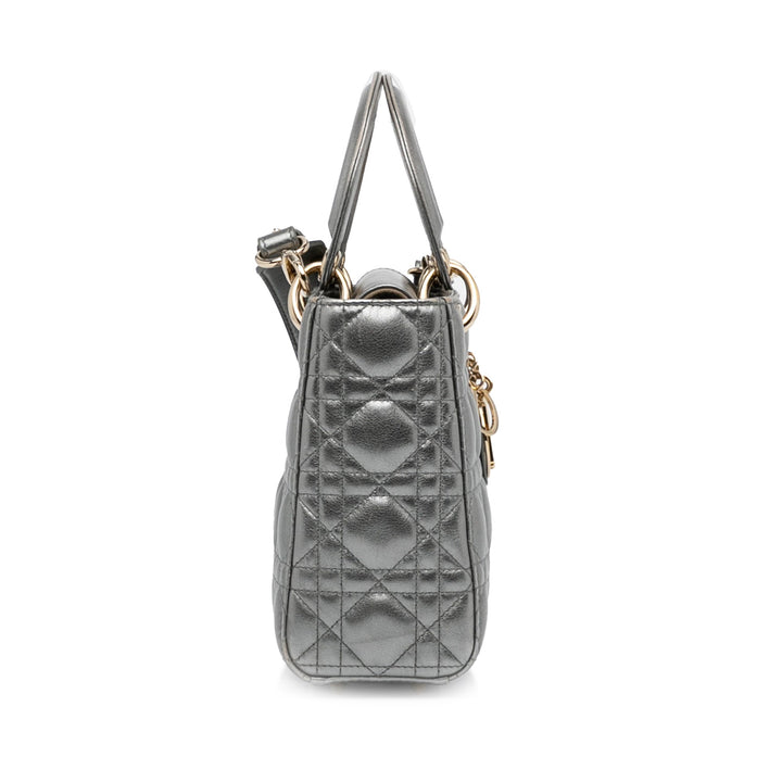 Top quality Dior Lady Top quality Dior My ABCTop quality Dior Silver Cannage Quilted Leather