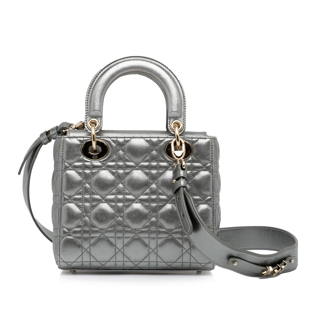 Top quality Dior Lady Top quality Dior My ABCTop quality Dior Silver Cannage Quilted Leather