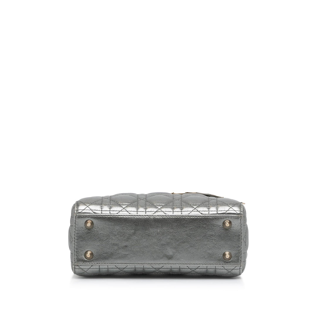 Top quality Dior Lady Top quality Dior My ABCTop quality Dior Silver Cannage Quilted Leather