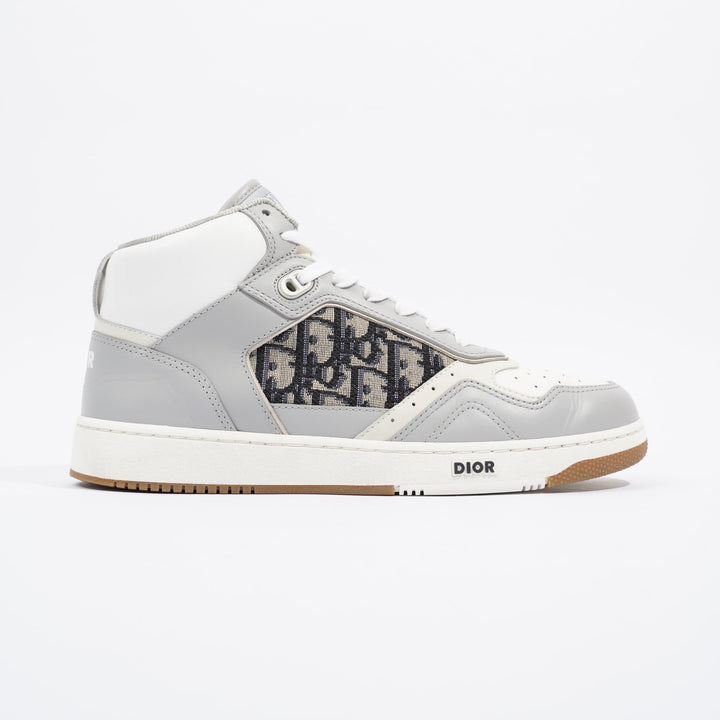 Christian Dior B27 White / Grey / Navy Oblique Leather EU 41 UK 7