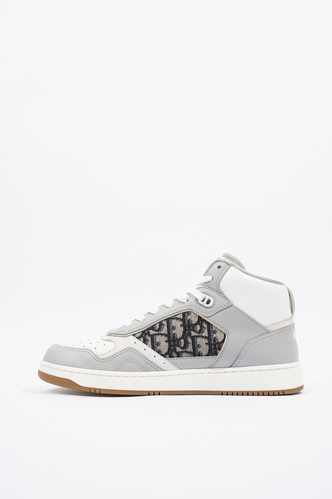Christian Dior B27 White / Grey / Navy Oblique Leather EU 41 UK 7