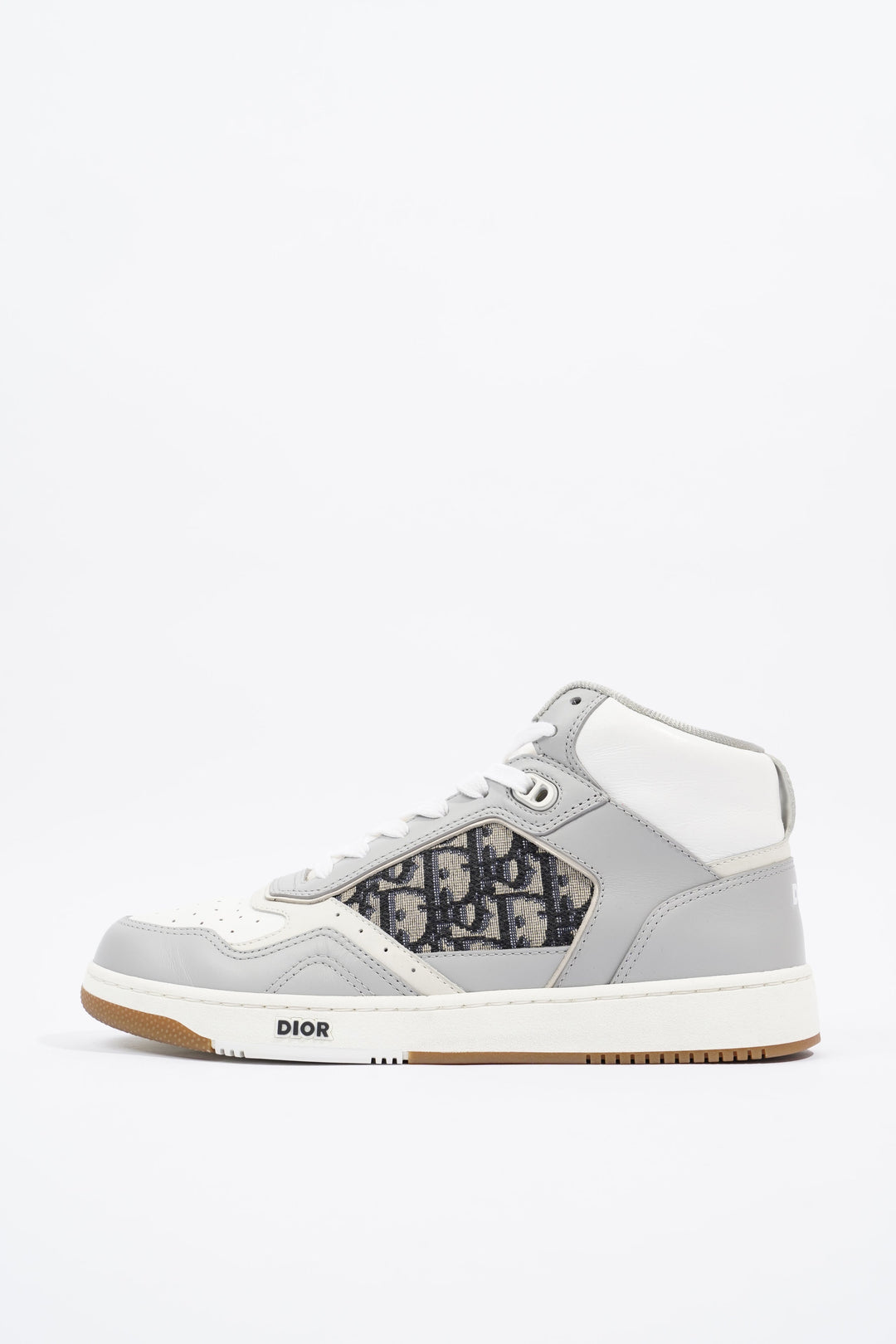 Christian Dior B27 White / Grey / Navy Oblique Leather EU 41 UK 7
