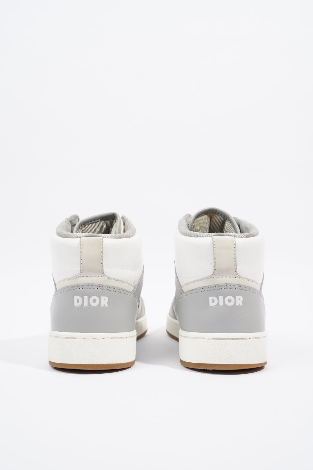 Christian Dior B27 White / Grey / Navy Oblique Leather EU 41 UK 7