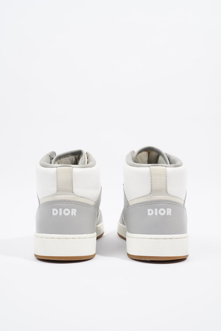 Christian Dior B27 White / Grey / Navy Oblique Leather EU 41 UK 7