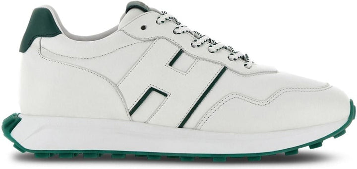 H601 LEATHER LACE UP SNEAKERS