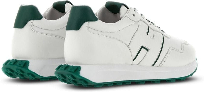 H601 LEATHER LACE UP SNEAKERS