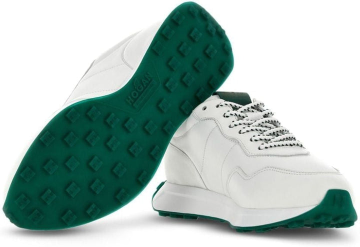 H601 LEATHER LACE UP SNEAKERS