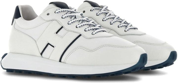 LEATHER LOGO SNEAKERS