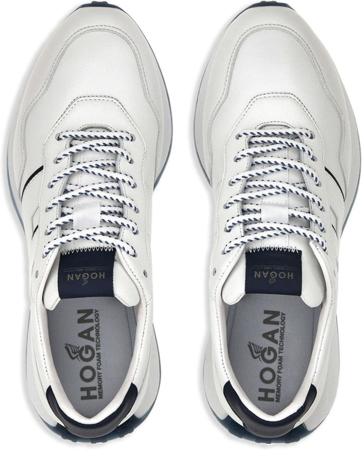 LEATHER LOGO SNEAKERS