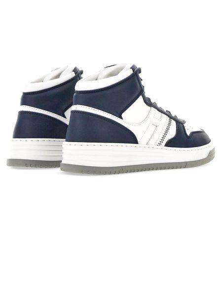 EMBROIDERED LOGO HIGH TOP SNEAKERS