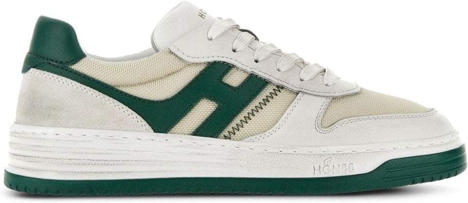 LOGO PATCH LACE UP SNEAKERS