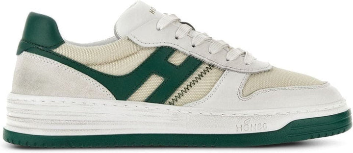 LOGO PATCH LACE UP SNEAKERS