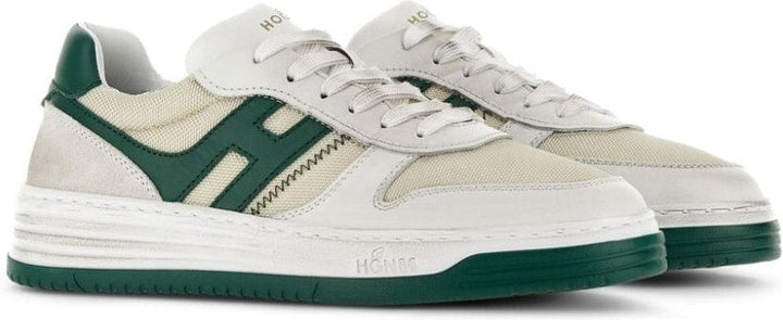 LOGO PATCH LACE UP SNEAKERS