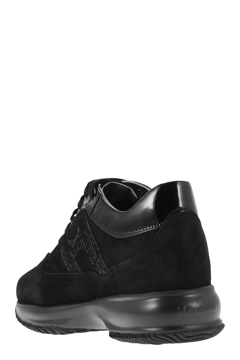 LOGO PATCH SEQUIN DETAIL SNEAKERS