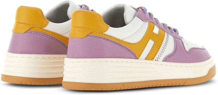 LEATHER BLOCK SNEAKERS