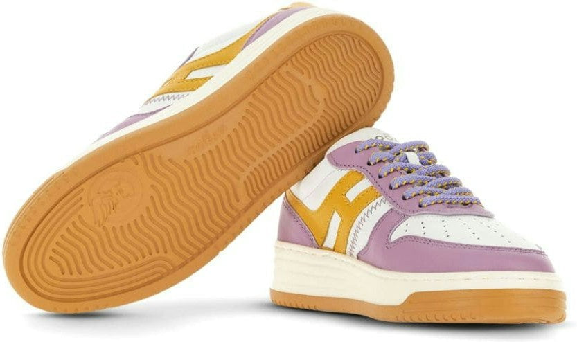 LEATHER BLOCK SNEAKERS