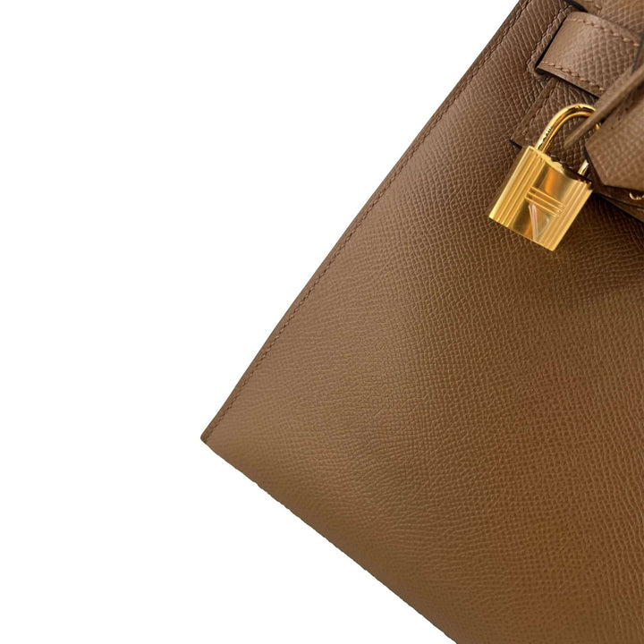Hermes Kelly Alezan Epsom leather designer bag K28 GHW