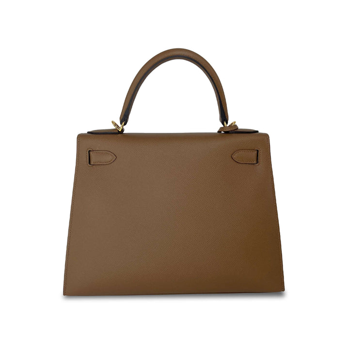 Hermes Kelly Alezan Epsom leather designer bag K28 GHW