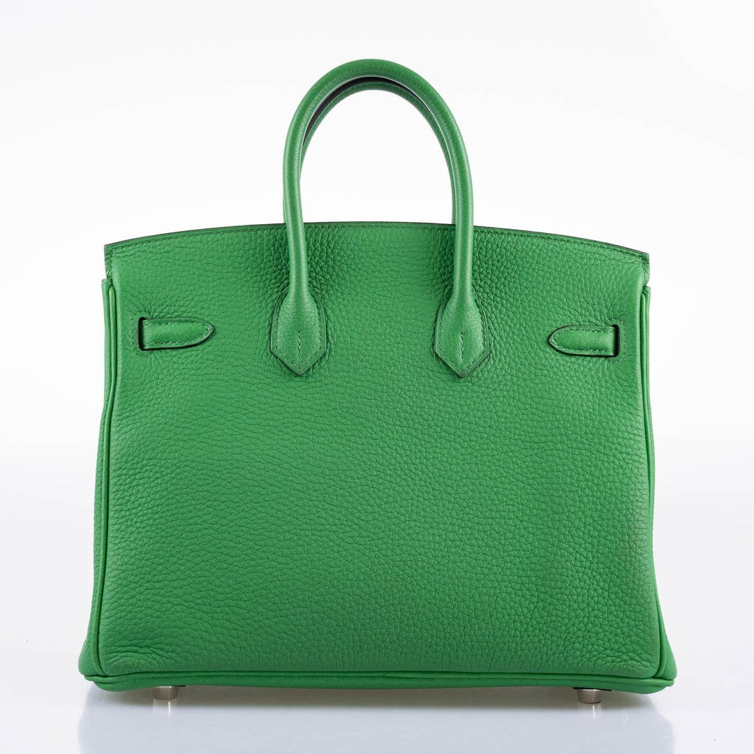 Hermès Birkin 25 Bambou (Bamboo) Green Togo with Palladium Hardware - 2014, R Square