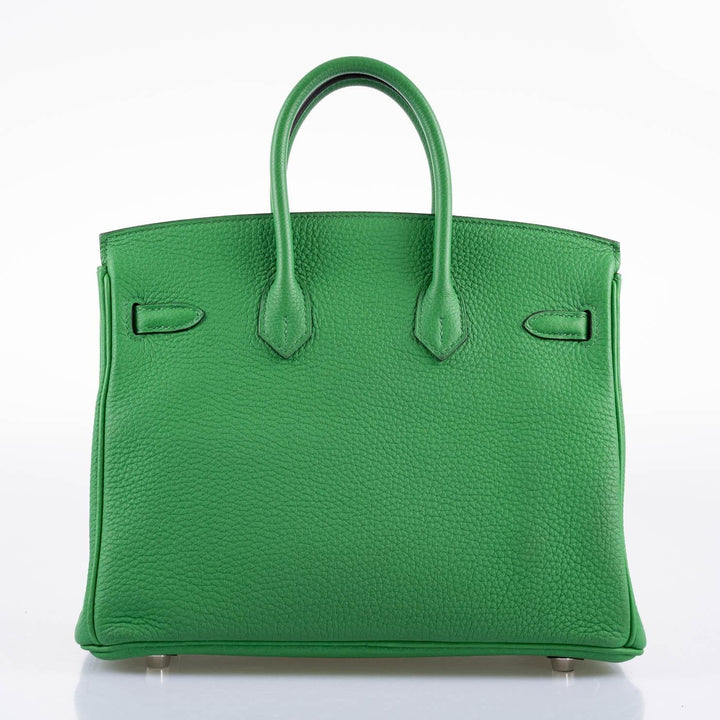 Hermès Birkin 25 Bambou (Bamboo) Green Togo with Palladium Hardware - 2014, R Square