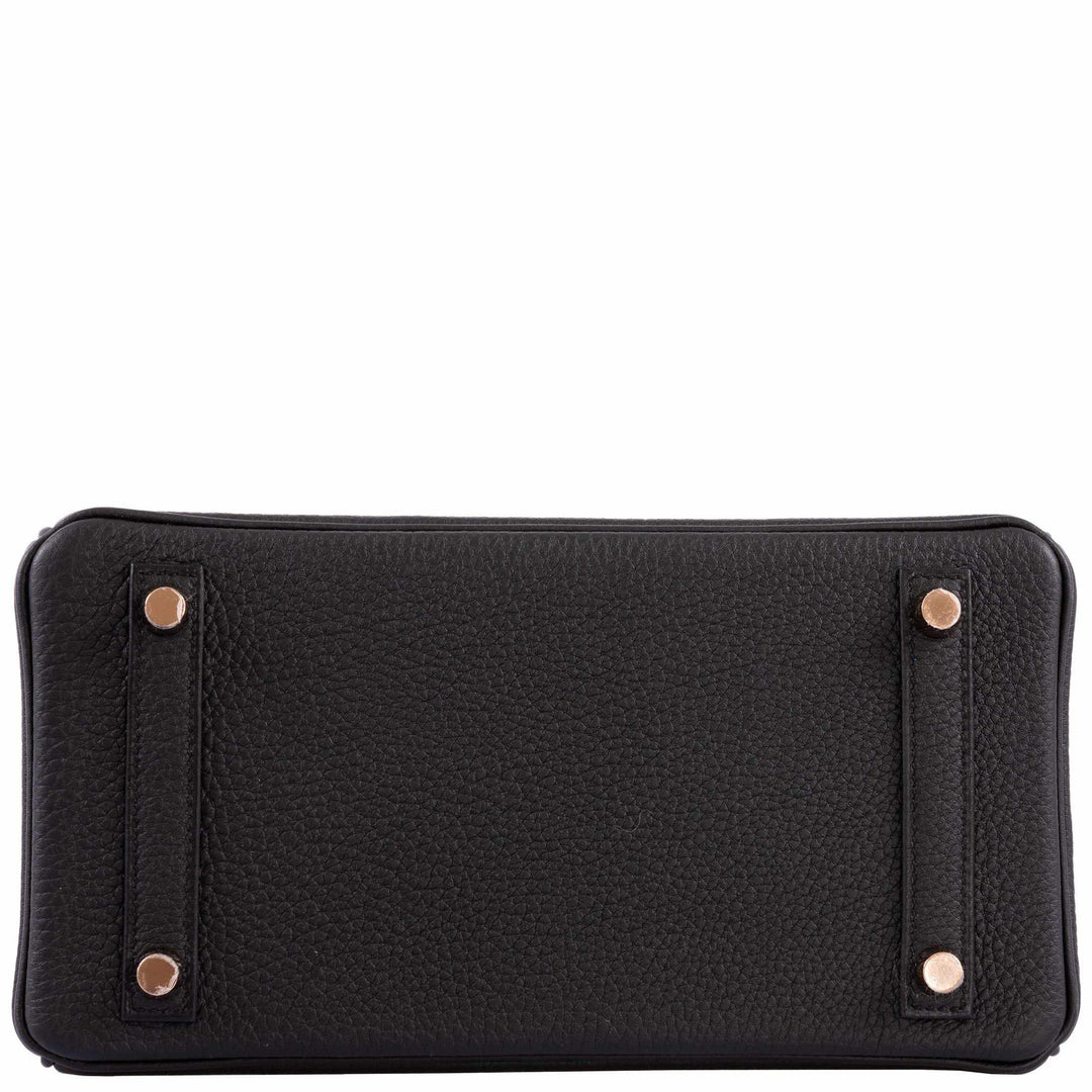 Hermès Birkin 25 Black Togo leather Rose Gold Hardware - 2021, Z
